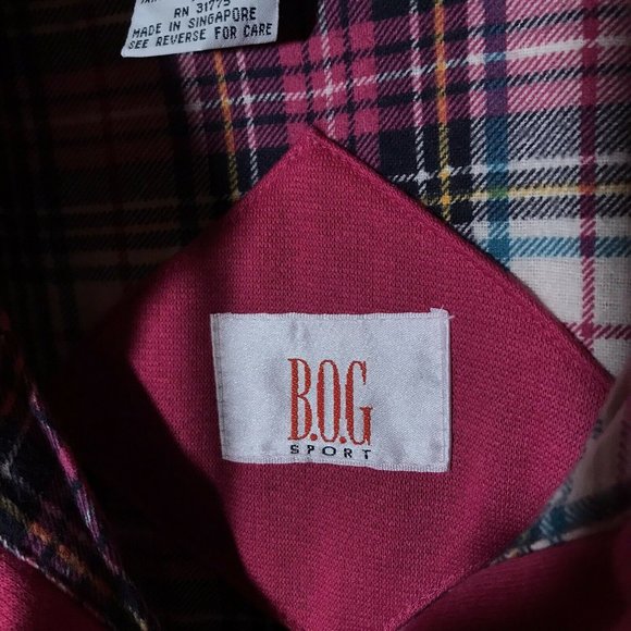 Vintage B.O.G Sport Button Up Jacket Coat Womens Size One Fits All Poly Blend - Picture 7 of 12